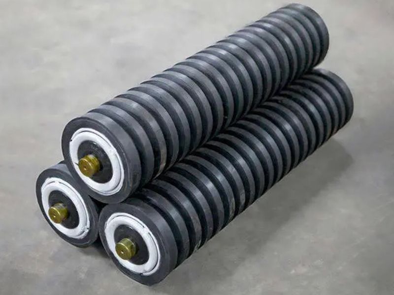 緩沖托輥 耐磨性好 規格齊全，量大從優(yōu) 直接出廠(chǎng)，歡迎咨詢(xún)！